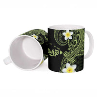 Aloha Hammerhead Shark Ceramic Mug Lime Rickey Hawaiian Kakau Tribal Tattoo - Polynesian Pride