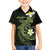 Aloha Hammerhead Shark Family Matching Off Shoulder Short Dress and Hawaiian Shirt Lime Rickey Hawaiian Kakau Tribal Tattoo