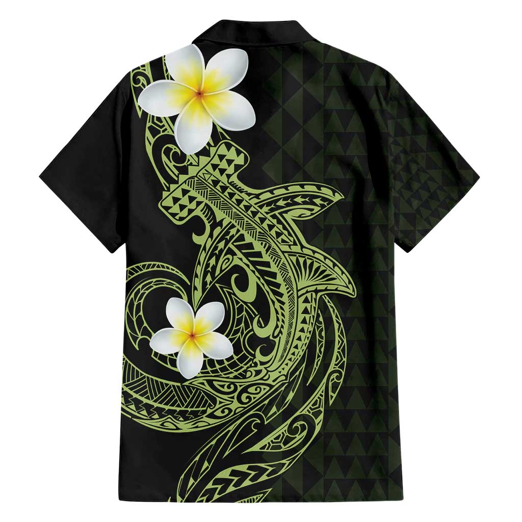 Aloha Hammerhead Shark Hawaiian Shirt Lime Rickey Hawaiian Kakau Tribal Tattoo
