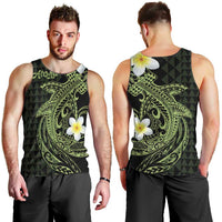 Aloha Hammerhead Shark Men Tank Top Lime Rickey Hawaiian Kakau Tribal Tattoo