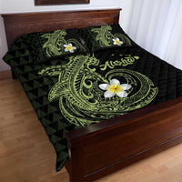Aloha Hammerhead Shark Quilt Bed Set Lime Rickey Hawaiian Kakau Tribal Tattoo