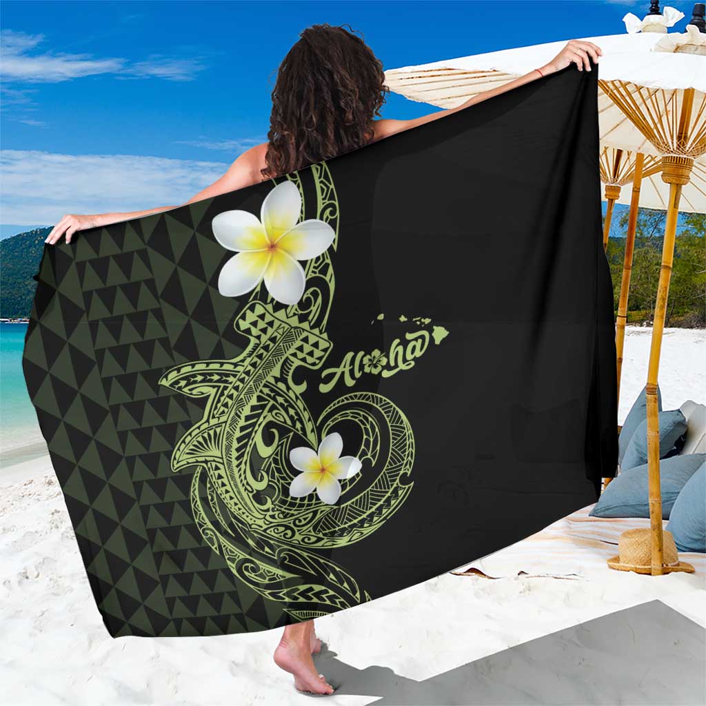 Aloha Hammerhead Shark Sarong Lime Rickey Hawaiian Kakau Tribal Tattoo