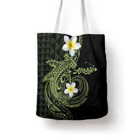 Aloha Hammerhead Shark Tote Bag Lime Rickey Hawaiian Kakau Tribal Tattoo - Polynesian Pride