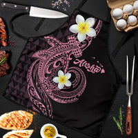 Aloha Hammerhead Shark Apron Vivacious Pink Hawaiian Kakau Tribal Tattoo - Polynesian Pride