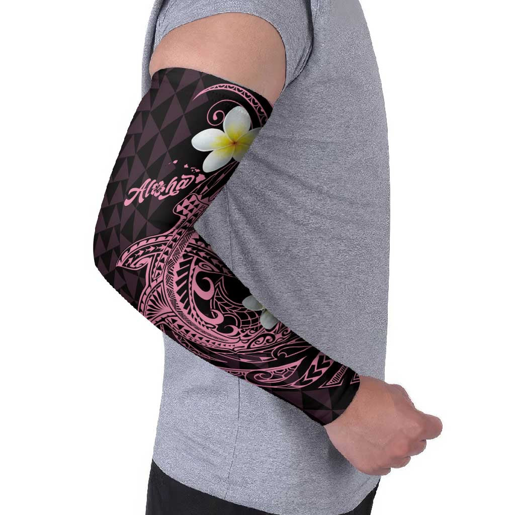 Aloha Hammerhead Shark Arm Sleeves Vivacious Pink Hawaiian Kakau Tribal Tattoo - Polynesian Pride
