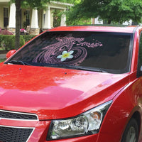 Aloha Hammerhead Shark Auto Sun Shade Vivacious Pink Hawaiian Kakau Tribal Tattoo - Polynesian Pride