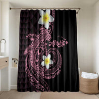 Aloha Hammerhead Shark Bathroom Set Vivacious Pink Hawaiian Kakau Tribal Tattoo - Polynesian Pride