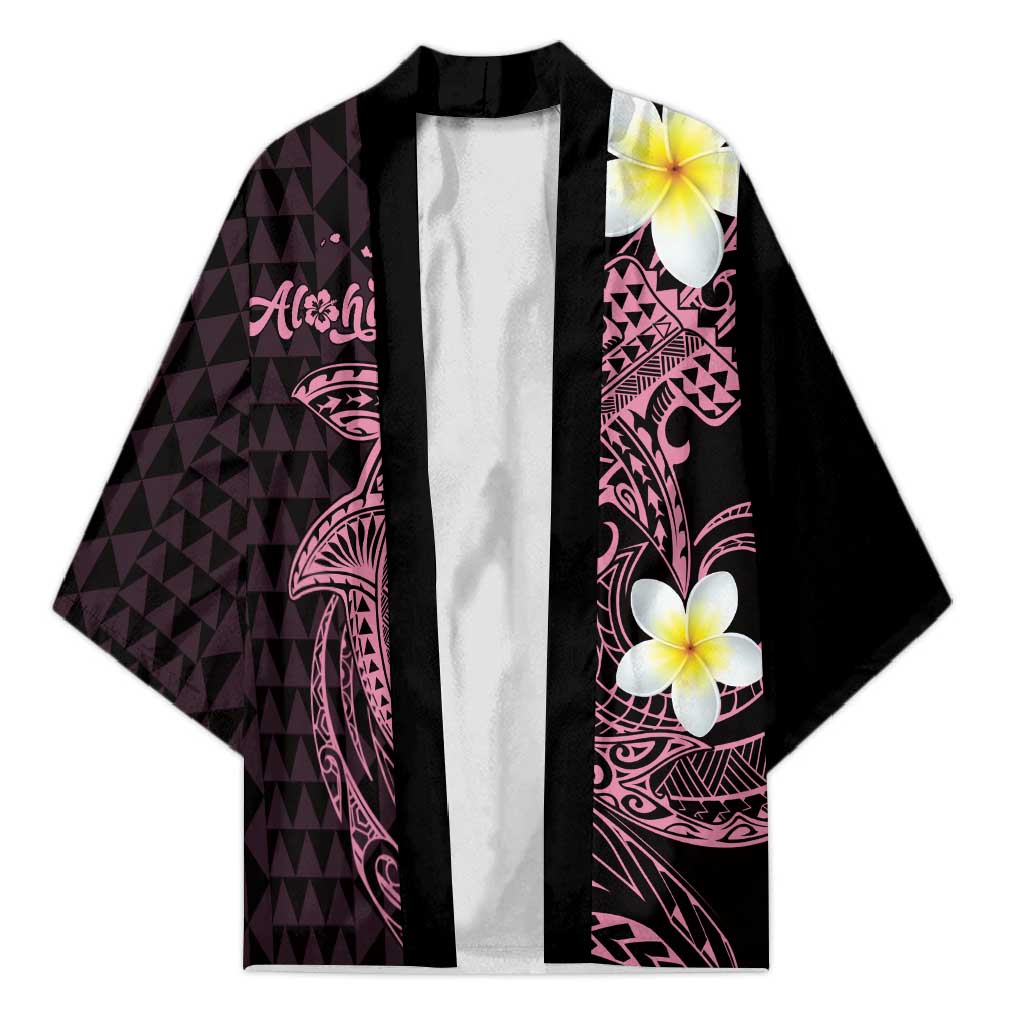 Aloha Hammerhead Shark Kimono Vivacious Pink Hawaiian Kakau Tribal Tattoo - Polynesian Pride