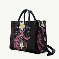 Aloha Hammerhead Shark Leather Bag Vivacious Pink Hawaiian Kakau Tribal Tattoo - Polynesian Pride