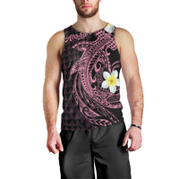 Aloha Hammerhead Shark Men Tank Top Vivacious Pink Hawaiian Kakau Tribal Tattoo