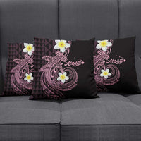 Aloha Hammerhead Shark Pillow Cover Vivacious Pink Hawaiian Kakau Tribal Tattoo - Polynesian Pride