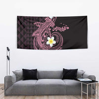 Aloha Hammerhead Shark Tapestry Vivacious Pink Hawaiian Kakau Tribal Tattoo