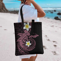 Aloha Hammerhead Shark Tote Bag Vivacious Pink Hawaiian Kakau Tribal Tattoo - Polynesian Pride
