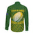 The Kuki's Cook Islands Rugby Long Sleeve Button Shirt Be Unique Vibe Green LT9 - Polynesian Pride