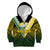 (Custom Text And Number) The Kuki's Cook Islands Rugby Kid Hoodie Be Unique Vibe Black LT9 - Polynesian Pride