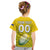 (Custom Text And Number) The Kuki's Cook Islands Rugby Kid T Shirt Be Unique Vibe Yellow LT9 - Polynesian Pride