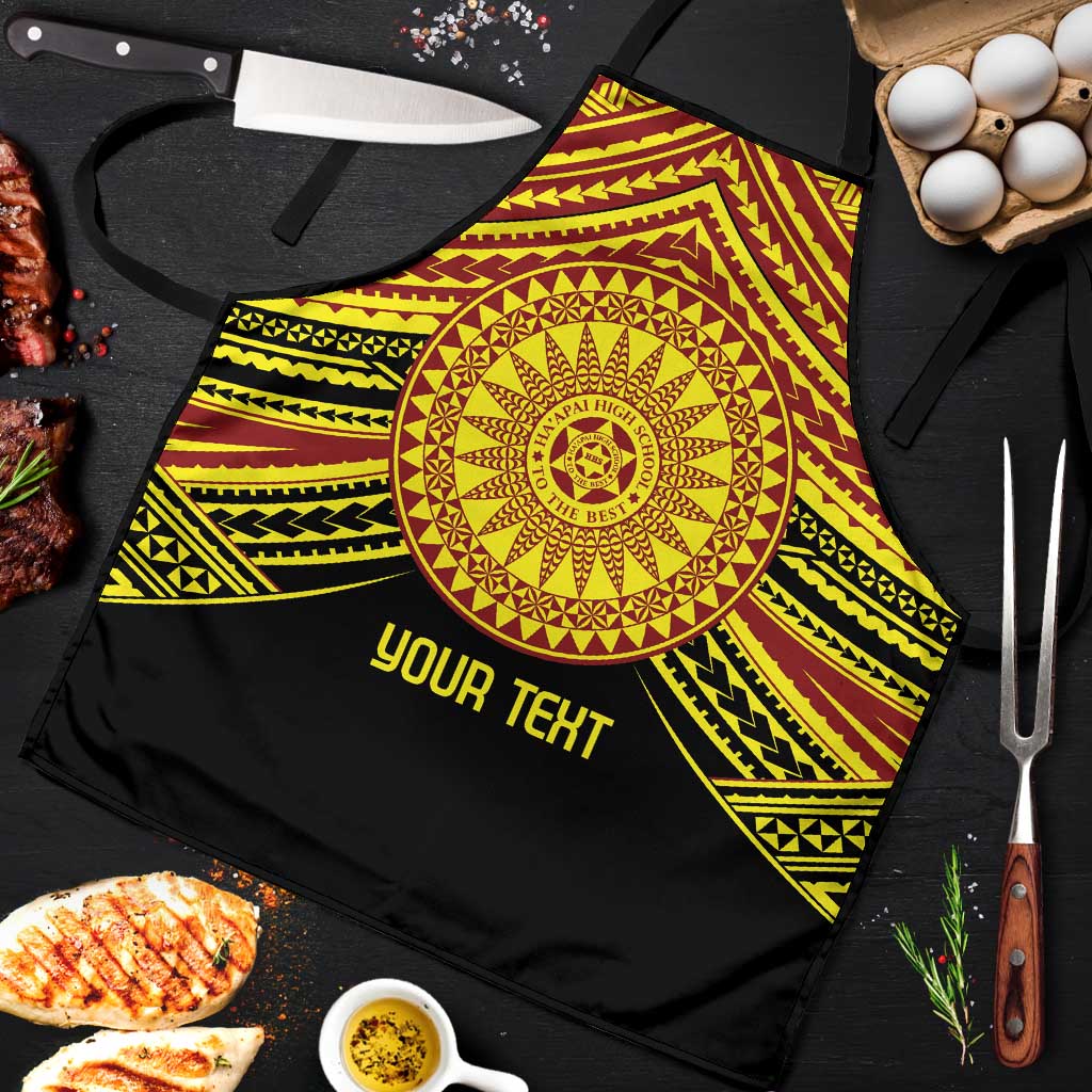 Personalised Tonga Ha apai High School Apron Ngatu Fonulei Pattern - Polynesian Pride