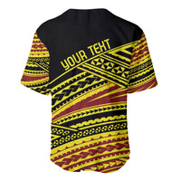 Personalised Tonga Ha apai High School Baseball Jersey Ngatu Fonulei Pattern