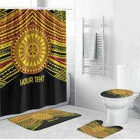 Personalised Tonga Ha apai High School Bathroom Set Ngatu Fonulei Pattern - Polynesian Pride