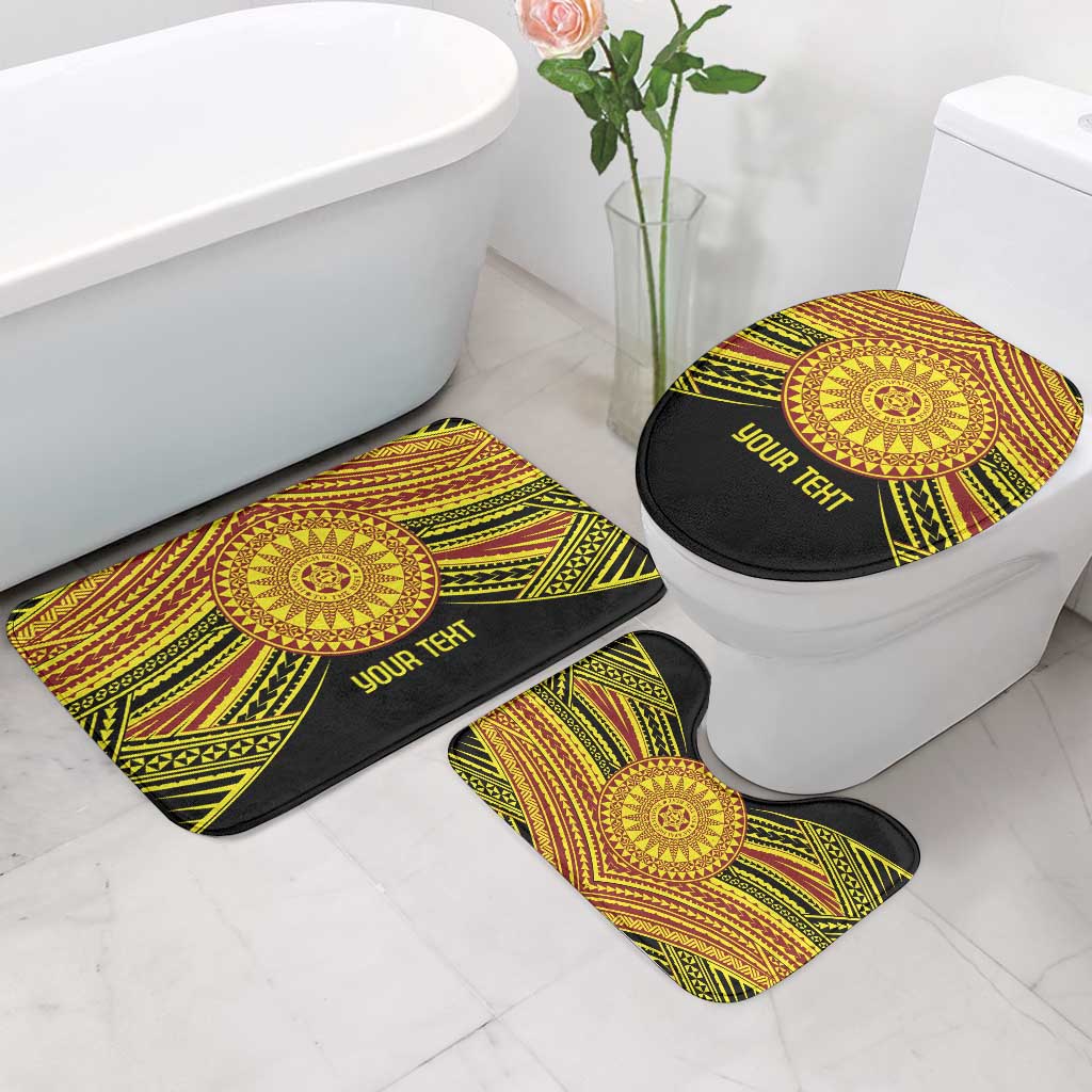 Personalised Tonga Ha apai High School Bathroom Set Ngatu Fonulei Pattern - Polynesian Pride