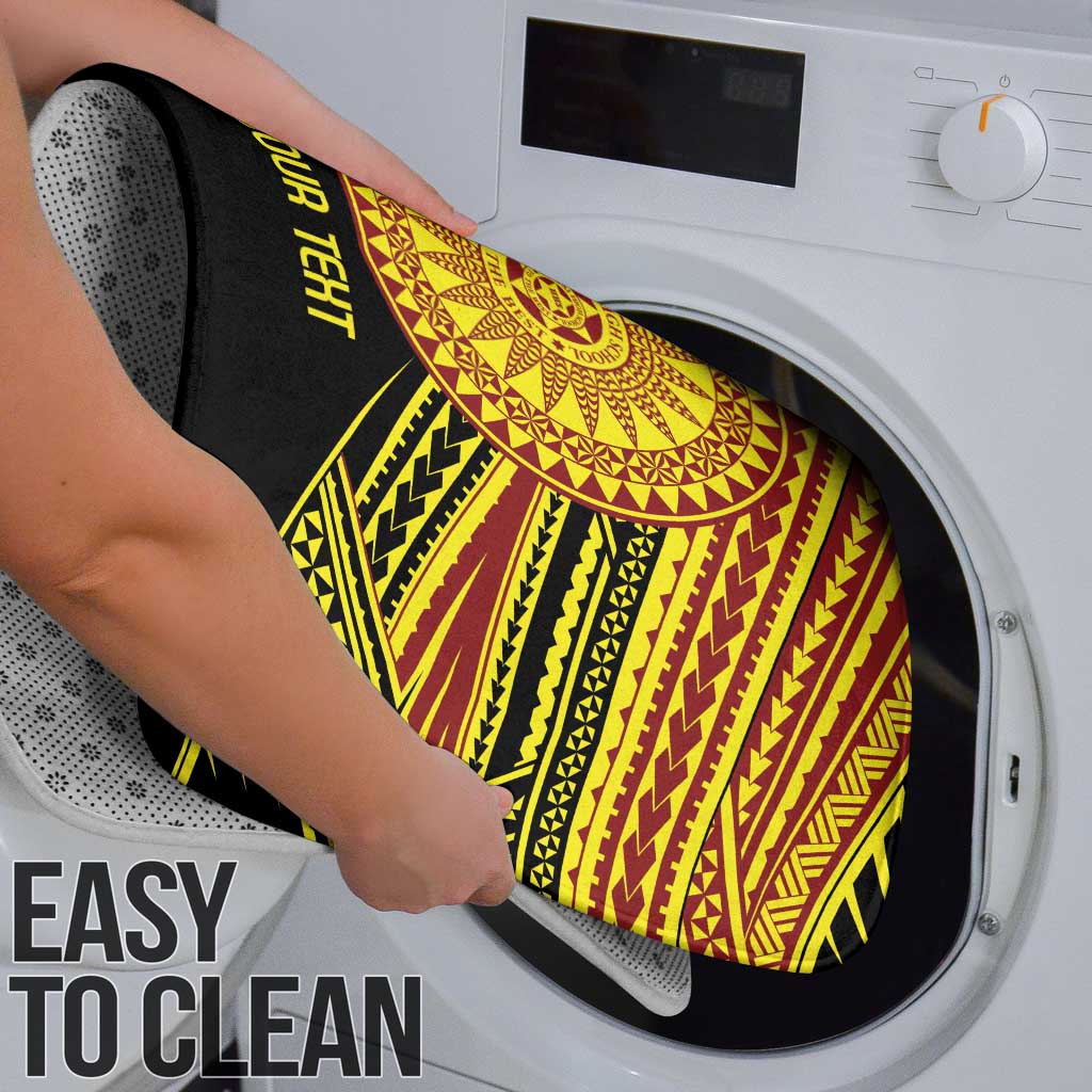 Personalised Tonga Ha apai High School Bathroom Set Ngatu Fonulei Pattern - Polynesian Pride