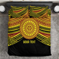 Personalised Tonga Ha apai High School Bedding Set Ngatu Fonulei Pattern