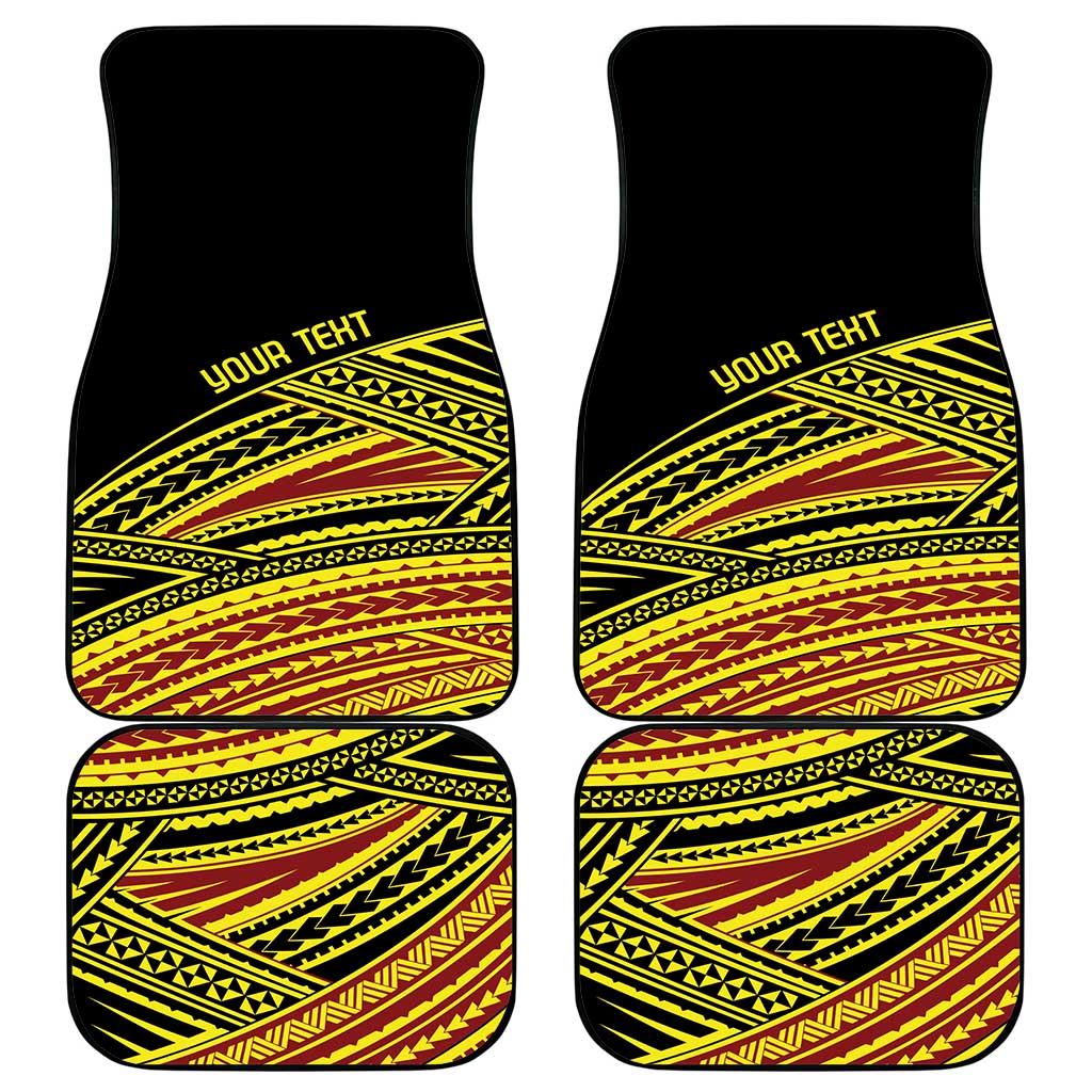 Personalised Tonga Ha apai High School Car Mats Ngatu Fonulei Pattern