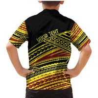 Personalised Tonga Ha apai High School Family Matching Mermaid Dress and Hawaiian Shirt Ngatu Fonulei Pattern