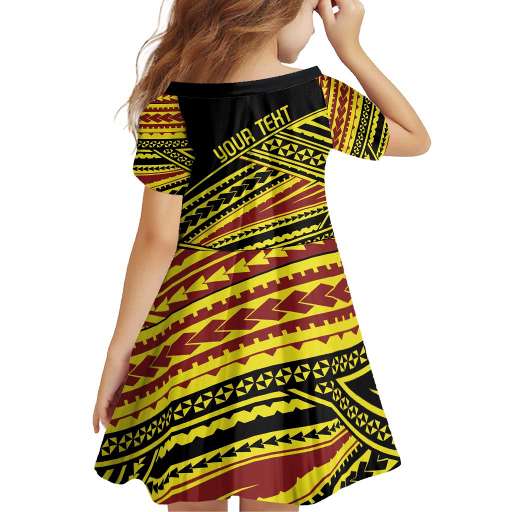 Personalised Tonga Ha apai High School Family Matching Off Shoulder Short Dress and Hawaiian Shirt Ngatu Fonulei Pattern