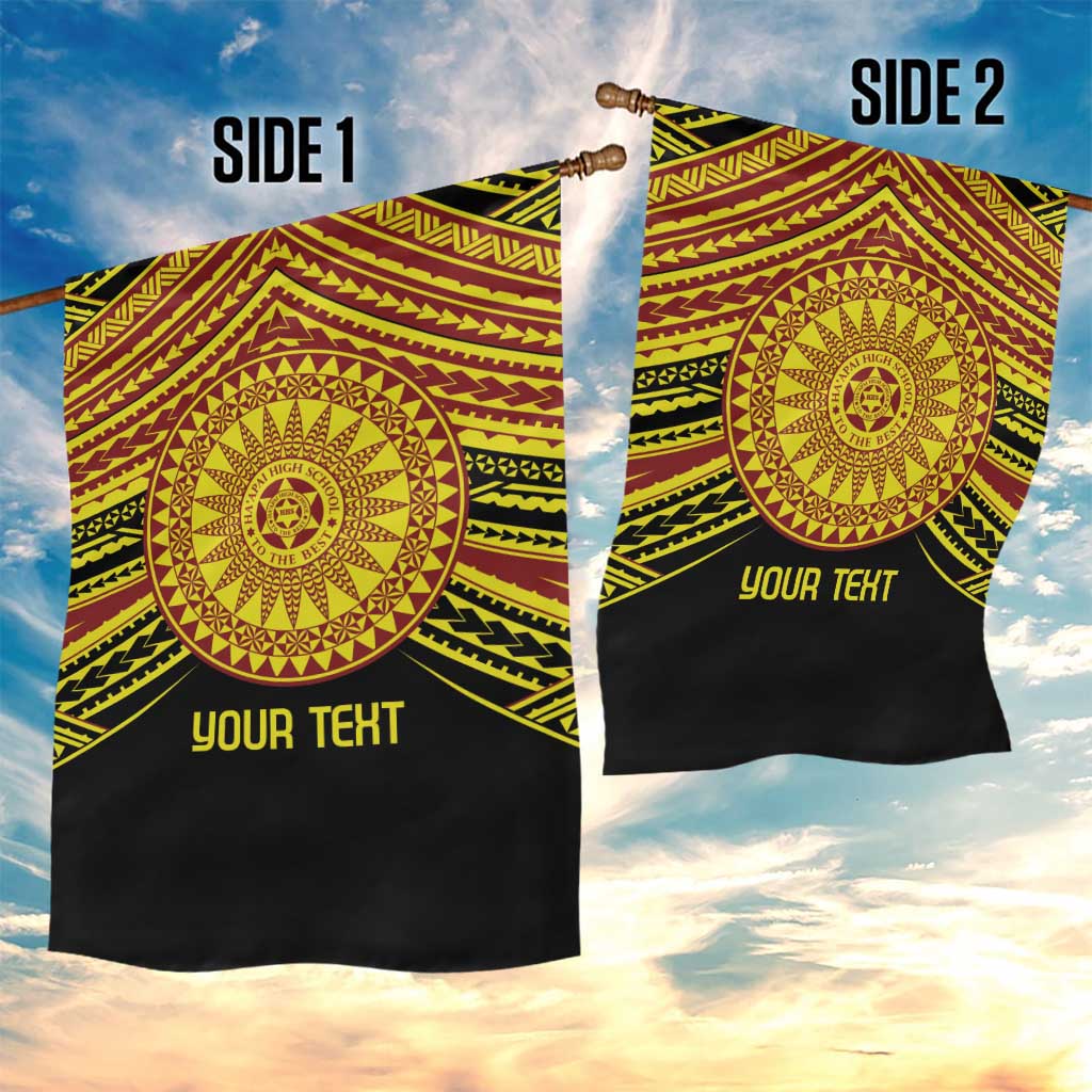 Personalised Tonga Ha apai High School Garden Flag Ngatu Fonulei Pattern