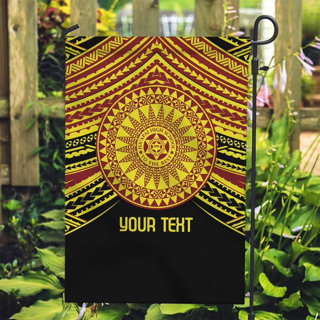 Personalised Tonga Ha apai High School Garden Flag Ngatu Fonulei Pattern