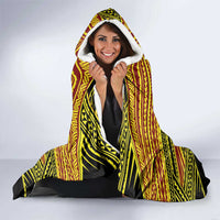 Personalised Tonga Ha apai High School Hooded Blanket Ngatu Fonulei Pattern
