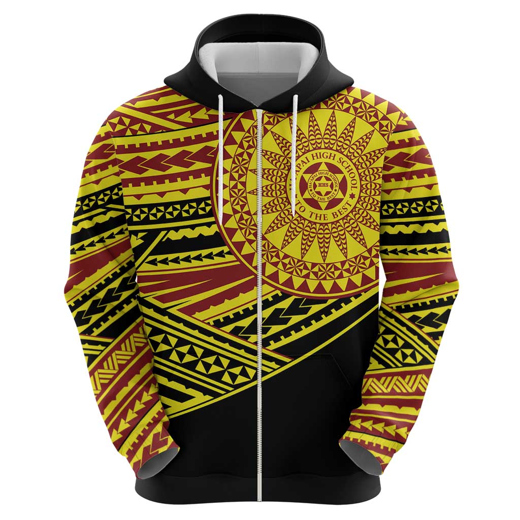 Personalised Tonga Ha apai High School Hoodie Ngatu Fonulei Pattern