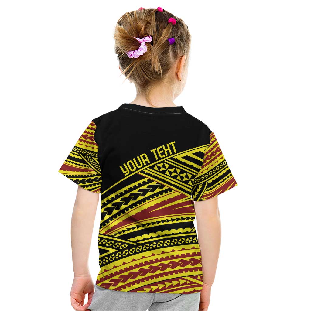 Personalised Tonga Ha apai High School Kid T Shirt Ngatu Fonulei Pattern