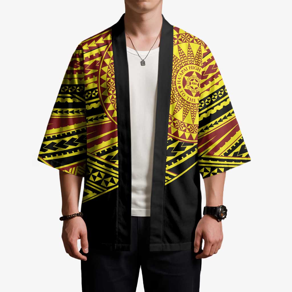 Personalised Tonga Ha apai High School Kimono Ngatu Fonulei Pattern - Polynesian Pride