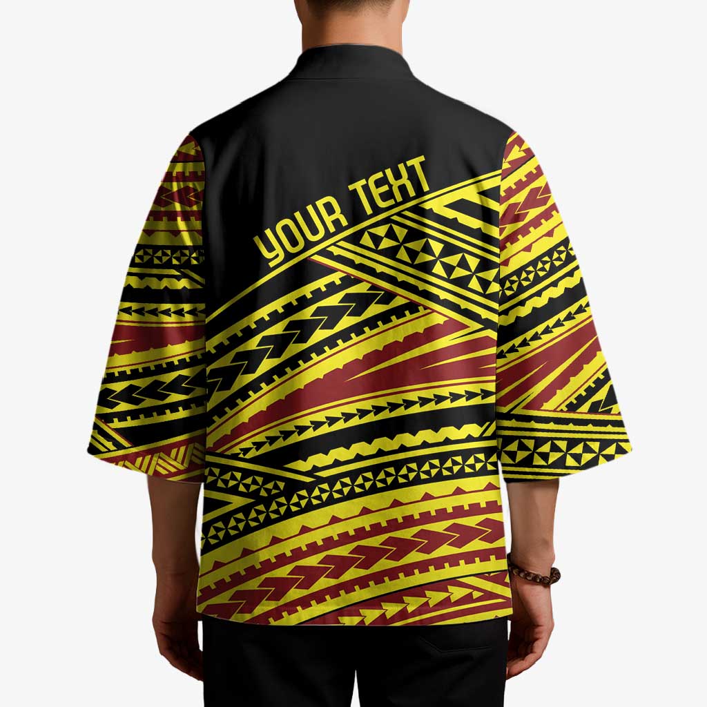 Personalised Tonga Ha apai High School Kimono Ngatu Fonulei Pattern - Polynesian Pride