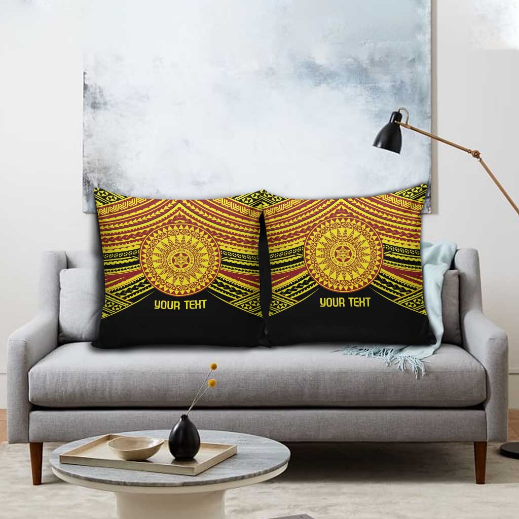 Personalised Tonga Ha apai High School Pillow Cover Ngatu Fonulei Pattern LT9 - Polynesian Pride