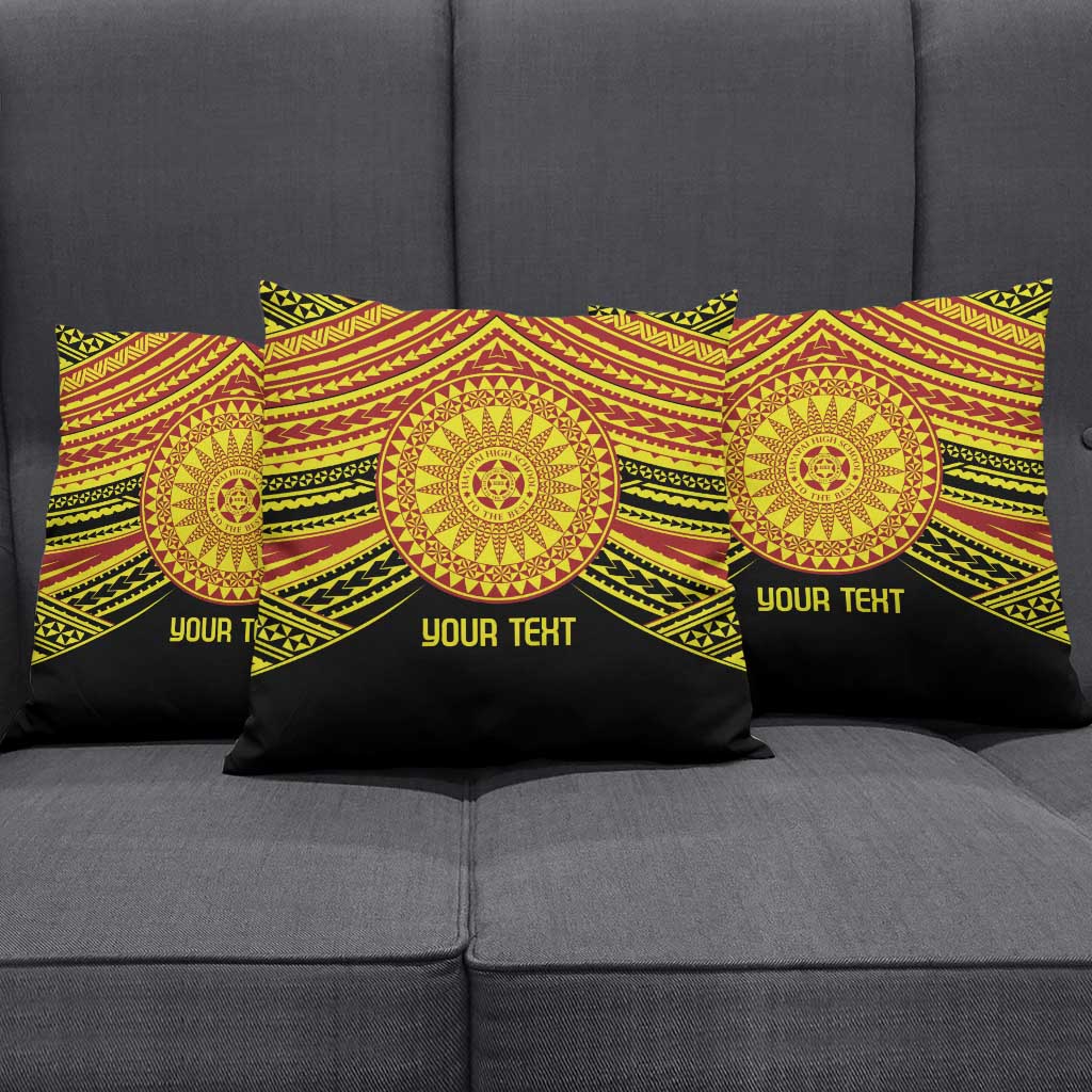 Personalised Tonga Ha apai High School Pillow Cover Ngatu Fonulei Pattern LT9 - Polynesian Pride