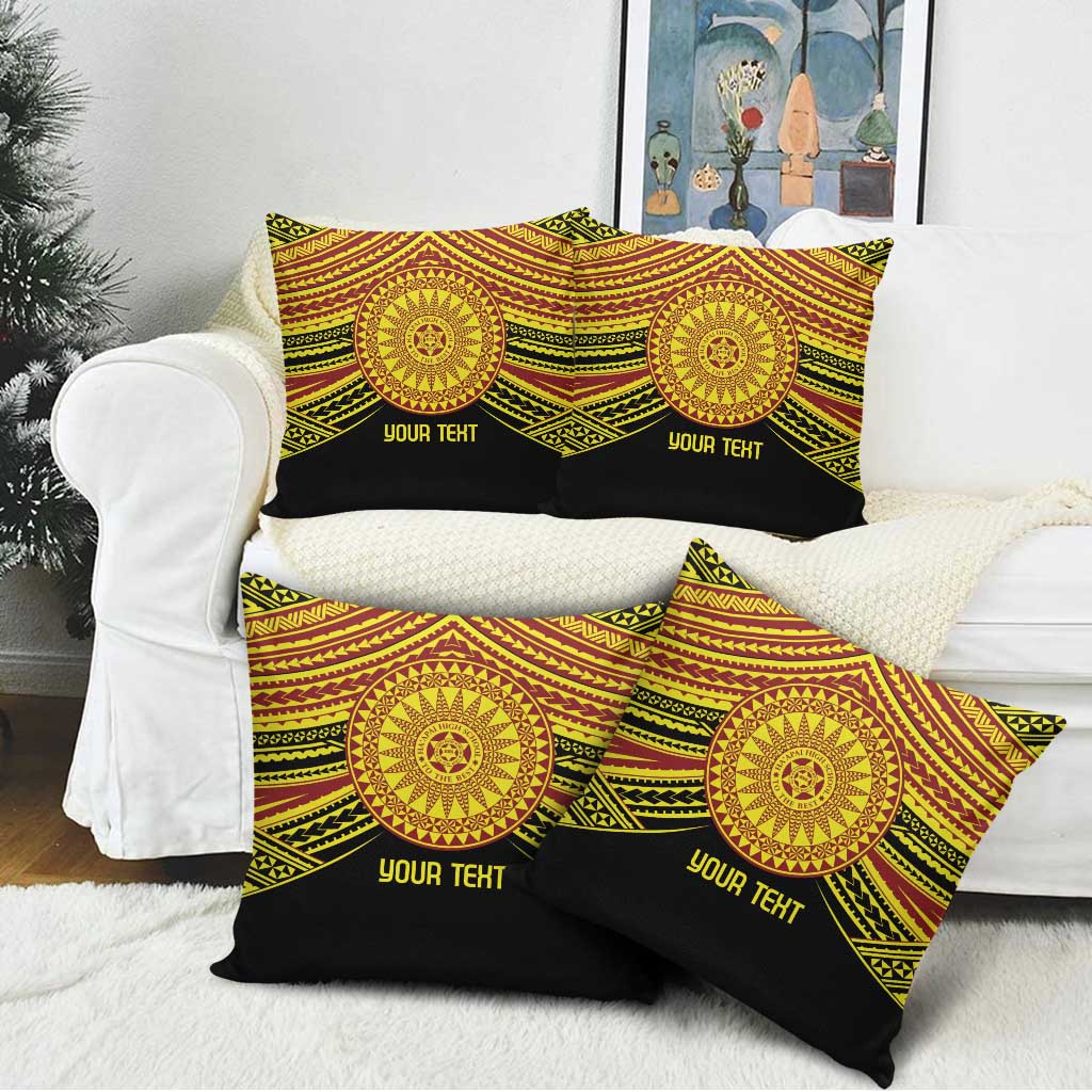 Personalised Tonga Ha apai High School Pillow Cover Ngatu Fonulei Pattern LT9 - Polynesian Pride