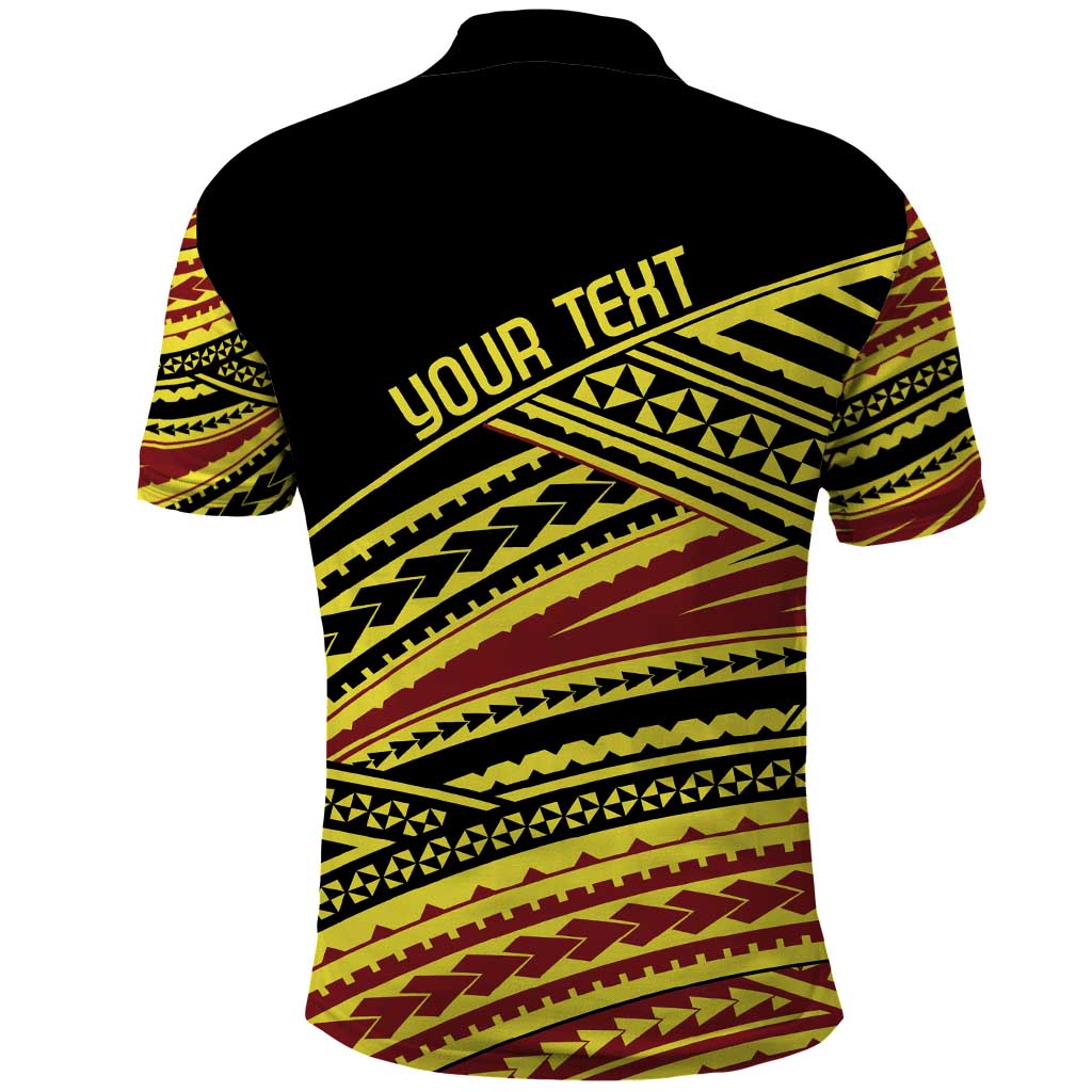 Personalised Tonga Ha apai High School Polo Shirt Ngatu Fonulei Pattern LT9 - Polynesian Pride
