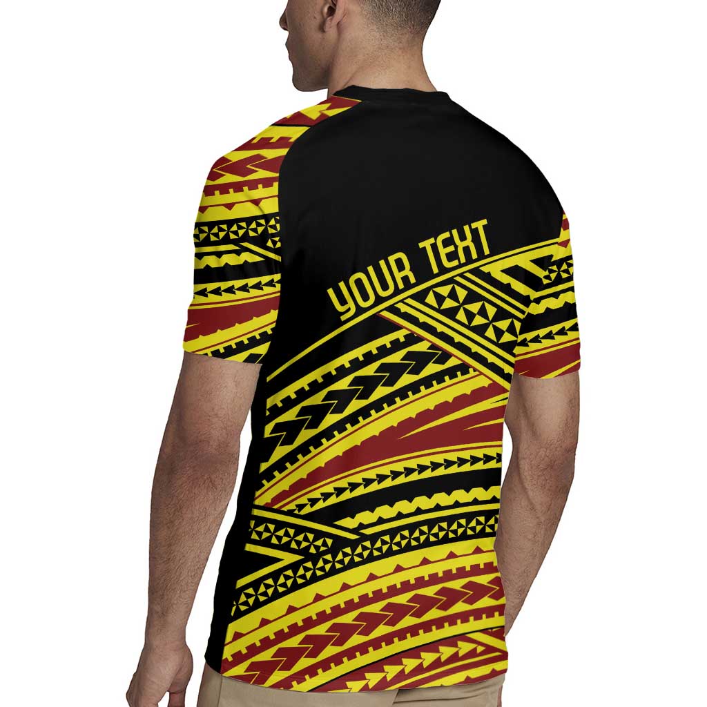 Personalised Tonga Ha apai High School Rugby Jersey Ngatu Fonulei Pattern
