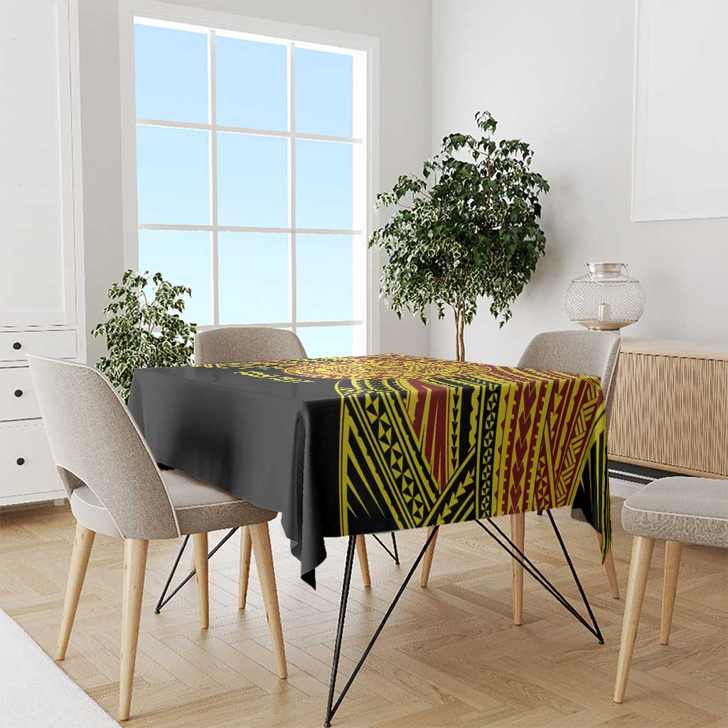 Personalised Tonga Ha apai High School Tablecloth Ngatu Fonulei Pattern