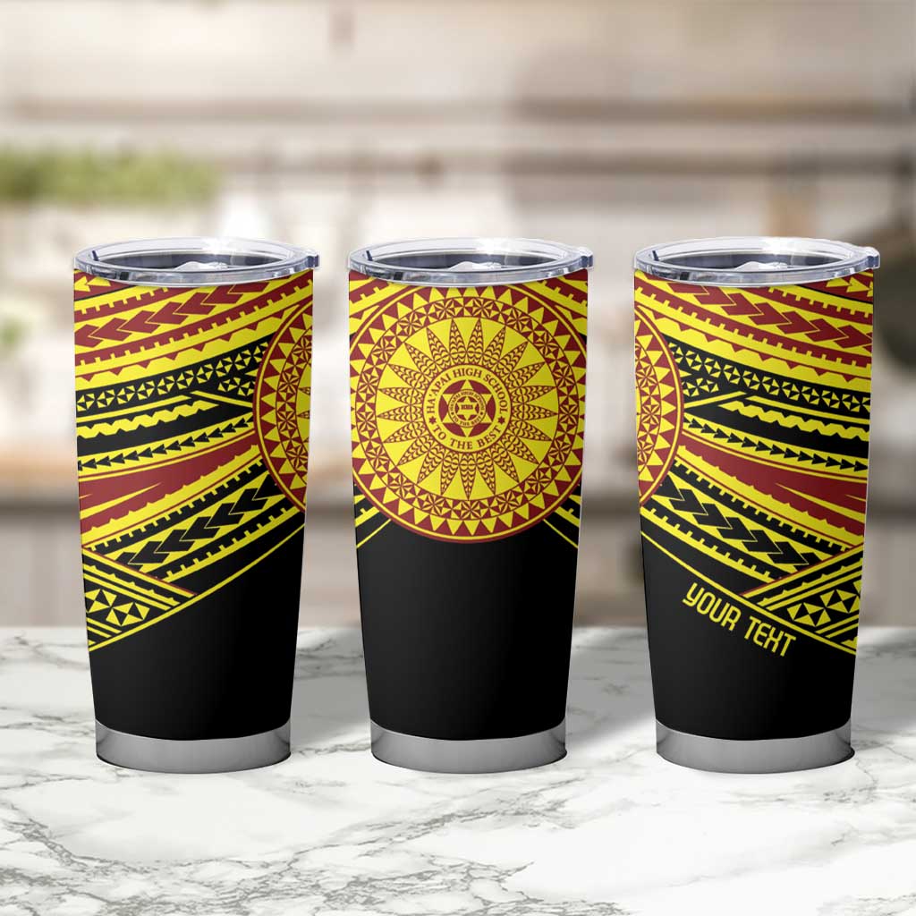 Personalised Tonga Ha apai High School Tumbler Cup Ngatu Fonulei Pattern