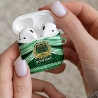 Personalised Tonga Saineha High School AirPods Case Polynesian Ngatu Tribal - Polynesian Pride