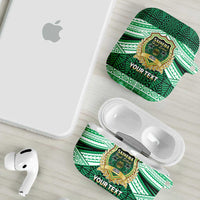 Personalised Tonga Saineha High School AirPods Case Polynesian Ngatu Tribal - Polynesian Pride