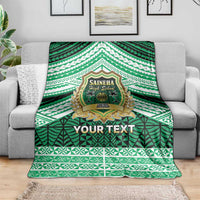 Personalised Tonga Saineha High School Blanket Polynesian Ngatu Tribal