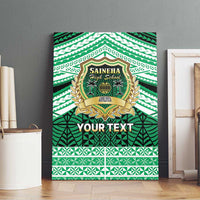 Personalised Tonga Saineha High School Canvas Wall Art Polynesian Ngatu Tribal