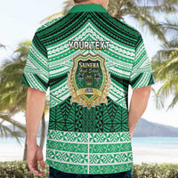 Personalised Tonga Saineha High School Hawaiian Shirt Polynesian Ngatu Tribal