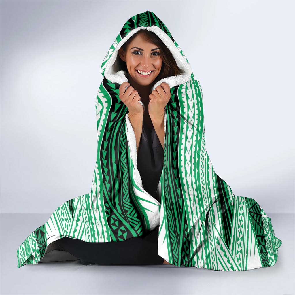 Personalised Tonga Saineha High School Hooded Blanket Polynesian Ngatu Tribal
