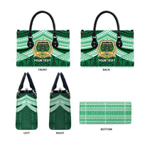 Personalised Tonga Saineha High School Leather Bag Polynesian Ngatu Tribal - Polynesian Pride